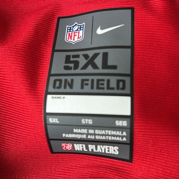 NFL NIKE Tampa Bay Buccaneers Devin White  Red Legend Jersey NEW Mens 5XL - Picture 2 of 10